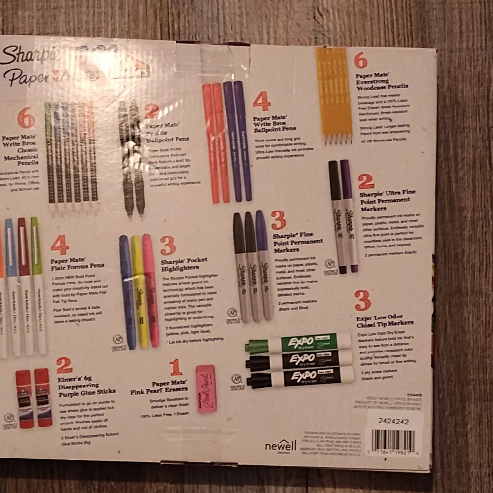 NWT!! 36ct Office/School Set (Sharpie,Elmer, Paper Mate, Expo)